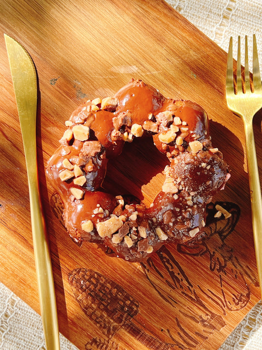 Chocolate Toffee Mochidonut